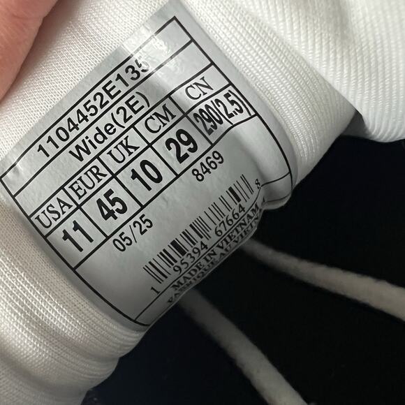 Brooks Glycerin 22 Mens 11 Wide 2E White Grey Black Road Running Sneakers Shoes - Picture 5 of 16